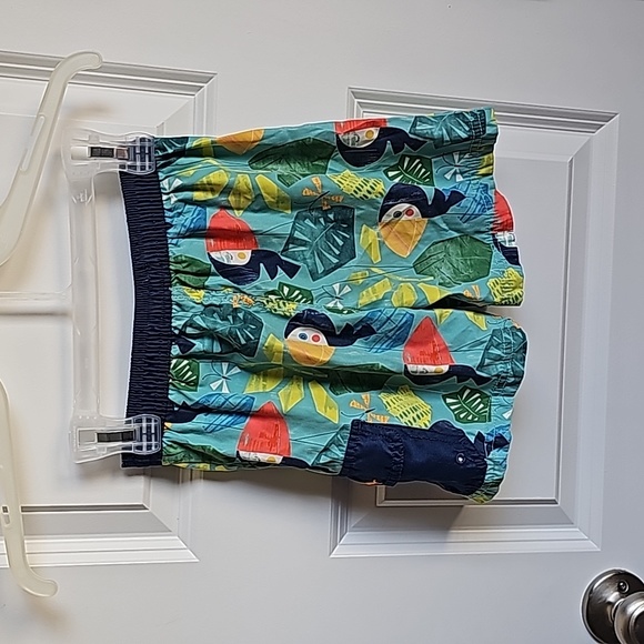 Tommy Bahama Swim Trunks With Tropical Flowers and Tucans Kids Size 3T EUC - Picture 3 of 5